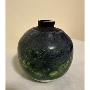 Randsfjord Studio Hand blown Glass Benny Motzfeldt Vase Norway MCM 1967-1970
